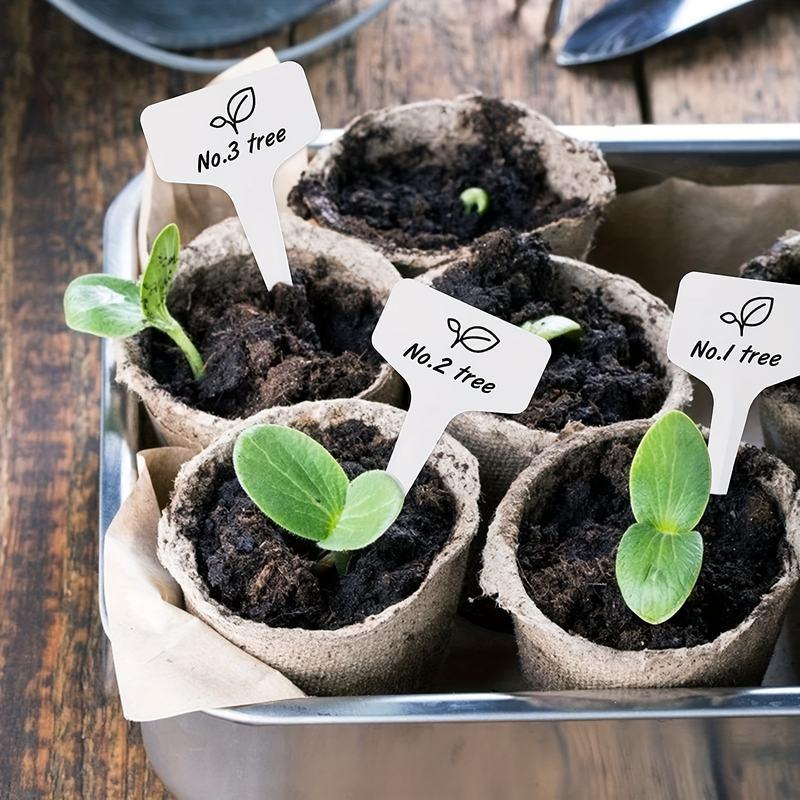 Biodegradable paper nursery pots and plant labels set - MRSLM