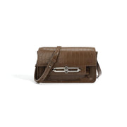 crocodile pattern shoulder bag, view 2 - MRSLM