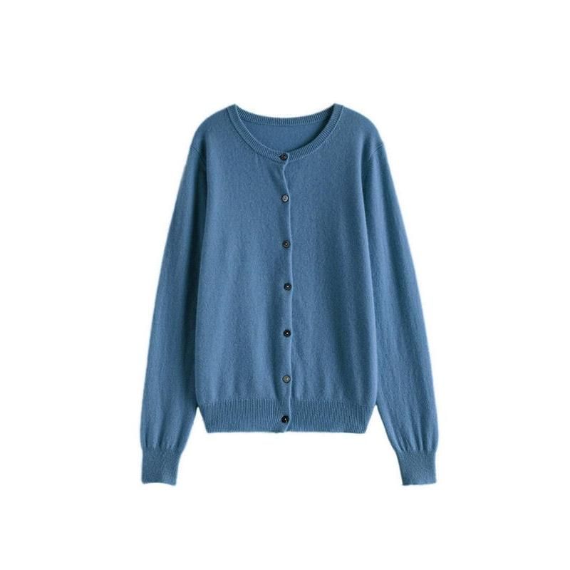 wool single breasted cardigan, view 22 - MRSLM