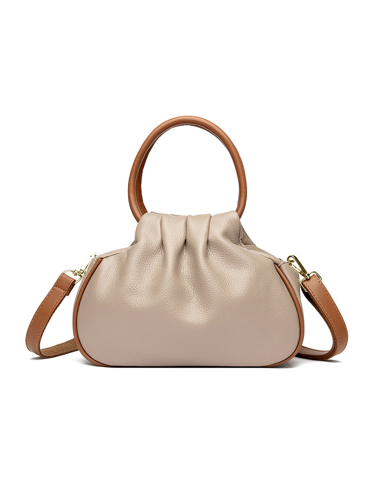 Large-capacity Pleated Crossbody Shoulder Bag For Women