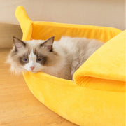 banana shape soft pet bed, view 9 - MRSLM