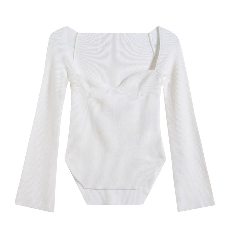 off-neck pullover sweater, view 4 - MRSLM