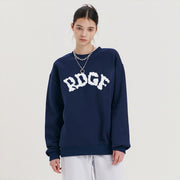 women's round neck loose cotton blend sweater, view 4 - MRSLM