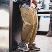 multi-pocket casual wide leg pants - MRSLM