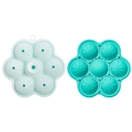 7-hole spherical silicone ice mold, view 2 - MRSLM