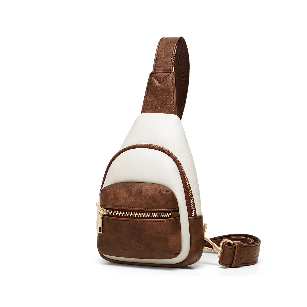 Bolsa tiracolo elegante em couro