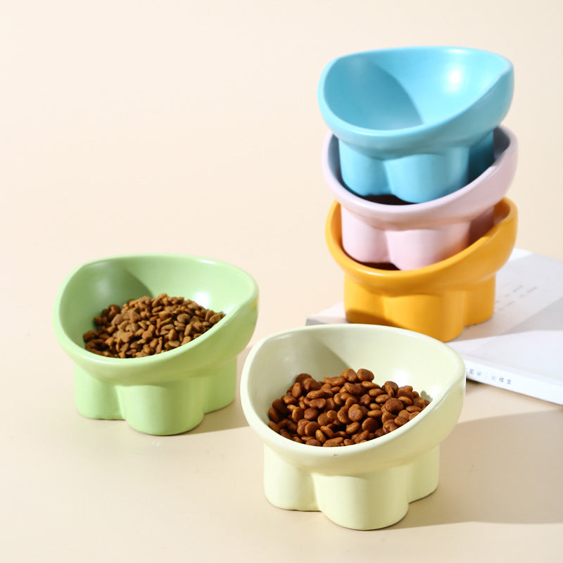 ceramic elevated cat and dog bowls, view 8 - MRSLM