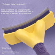 pet hair remover comb, view 5 - MRSLM