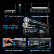 dual channel wireless microphone system, view 6 - MRSLM