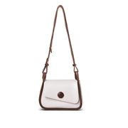 elegant square PU leather crossbody bag, view 3 - MRSLM