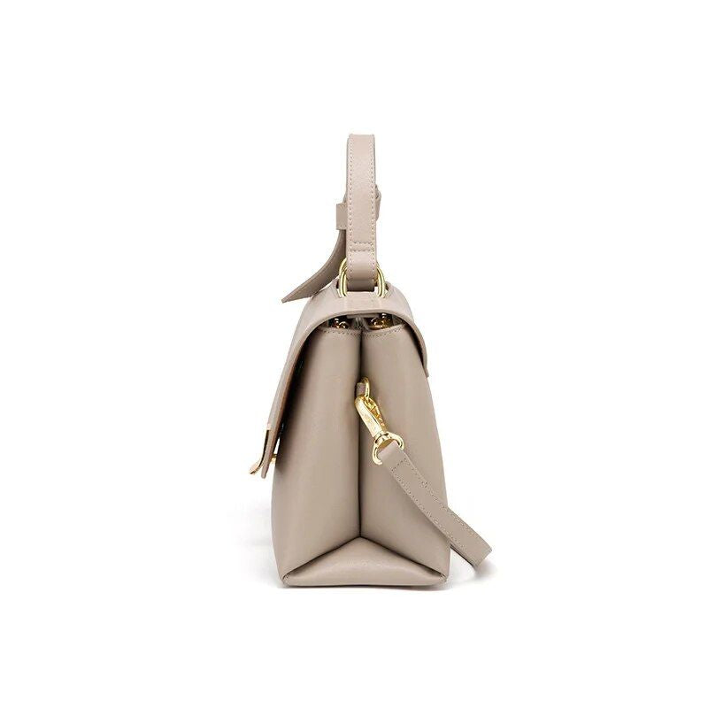 Bolsa de couro macio estilo satchel