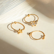 gold plated waterproof ring set, view 8 - MRSLM