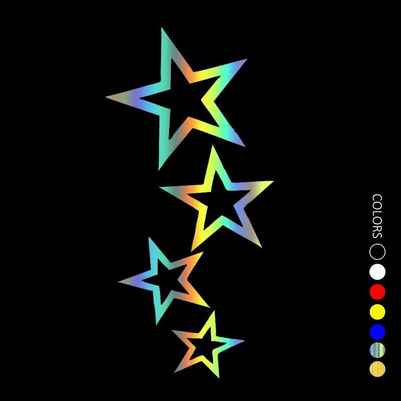 starry sky vinyl car decal, view 2 - MRSLM