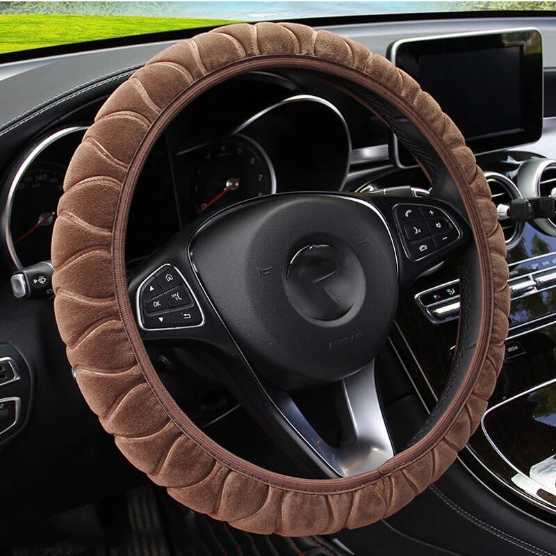 Soft Winter Warm Plush Car Steering Wheel Cover