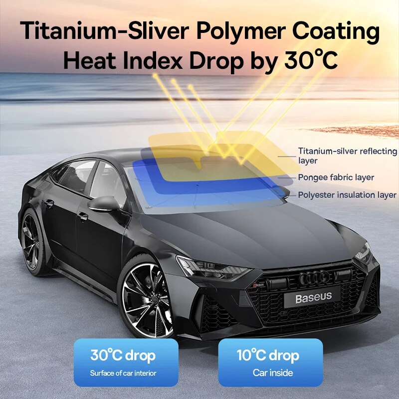 car windshield sunshade umbrella, view 5 - MRSLM