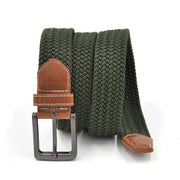men's elastic braided stretch belt, view 2 - MRSLM