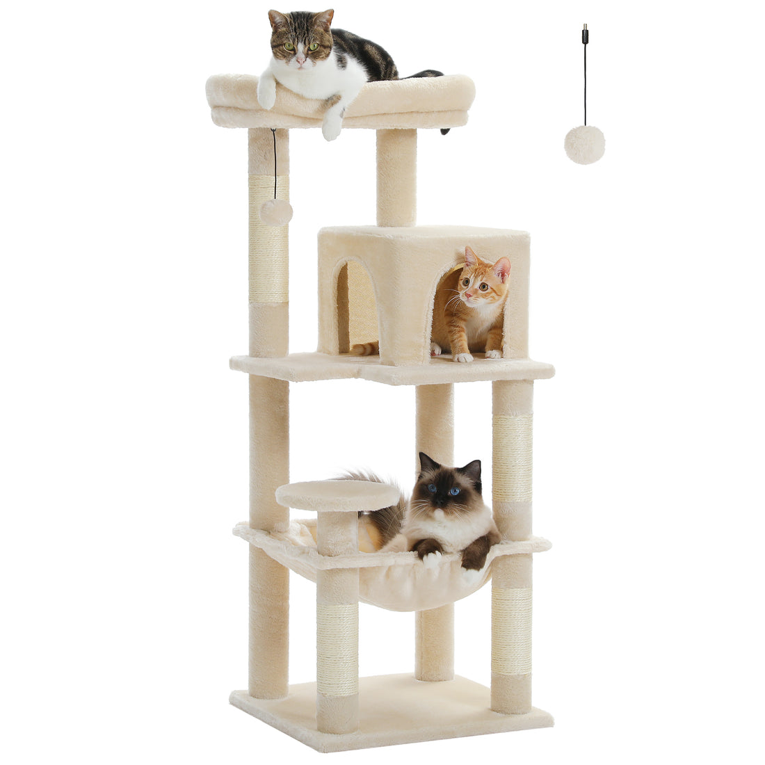 Torre para Gatos com Vários Níveis