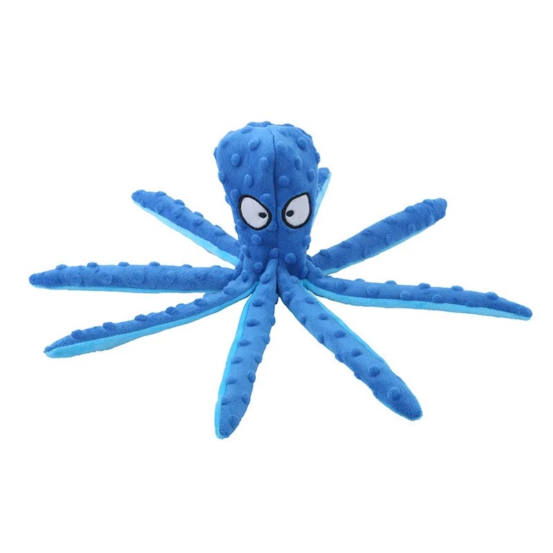 octopus plush squeak toy for dogs, view 11 - MRSLM