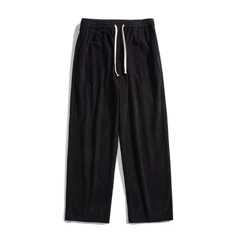 men's loose straight lined pants, view 8 - MRSLM