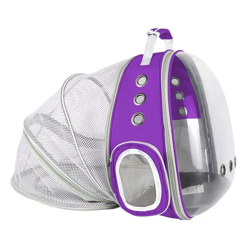 Expandable space capsule pet carrier backpack, view 6 - MRSLM