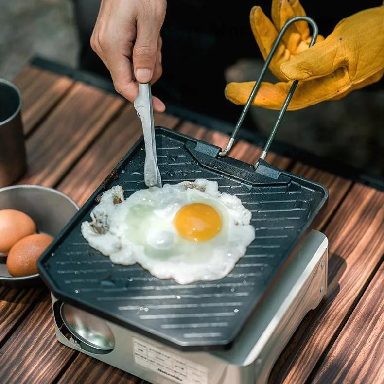 Folding camping non-stick frying pan - MRSLM