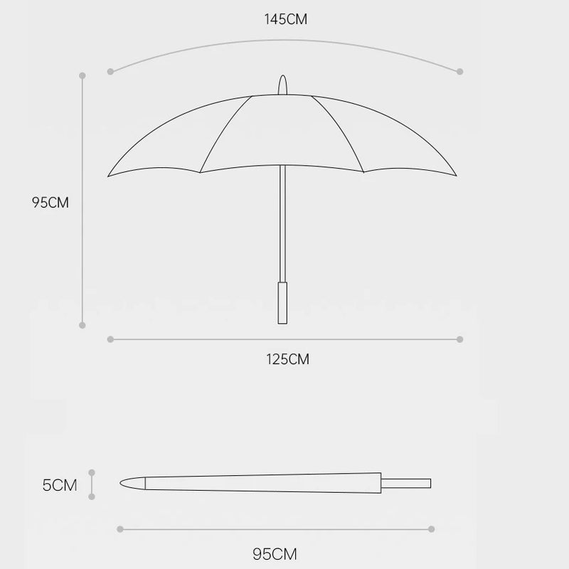 automatic windproof long handle umbrella, view 12 - MRSLM