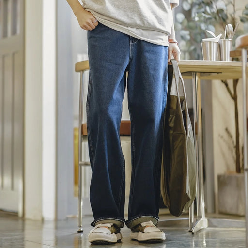 women's retro straight leg loose jeans, view 2 - MRSLM