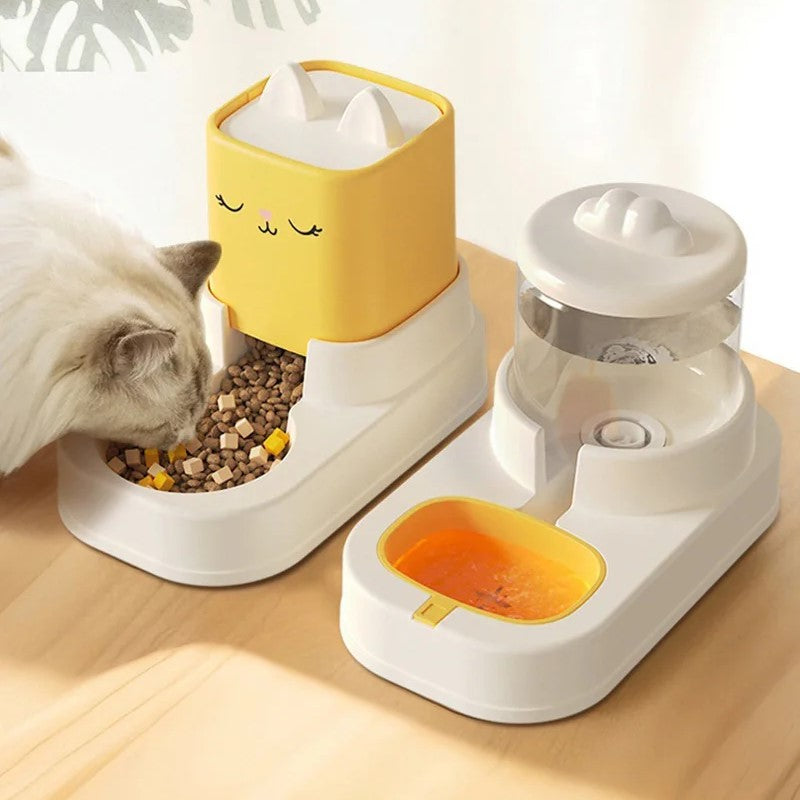 Automatischer Katzenfutter- und Wasserspender (2 Liter)
