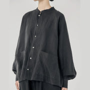 retro linen oversized shirt - MRSLM