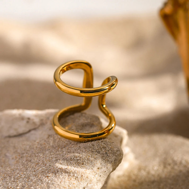 double layer opening ring, view 5 - MRSLM