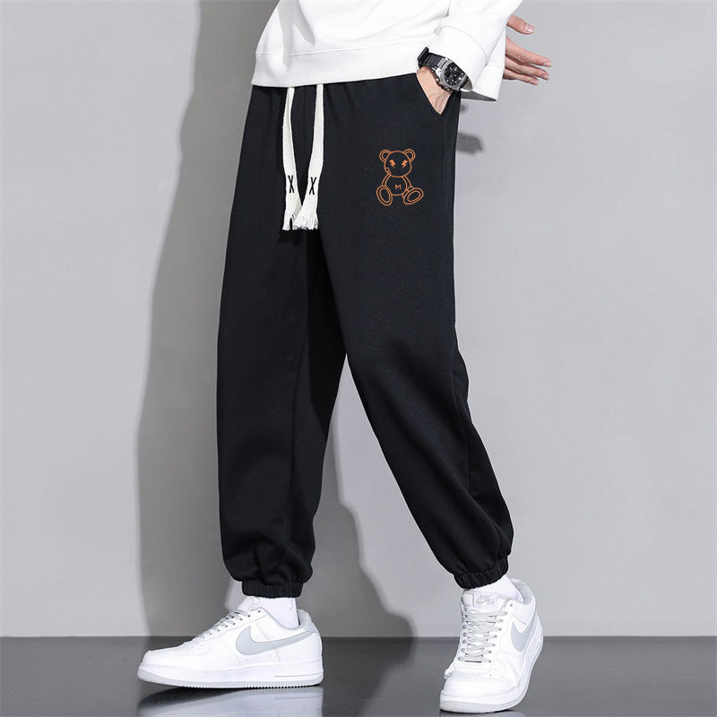 cropped casual loose mens long pants, view 8 - MRSLM