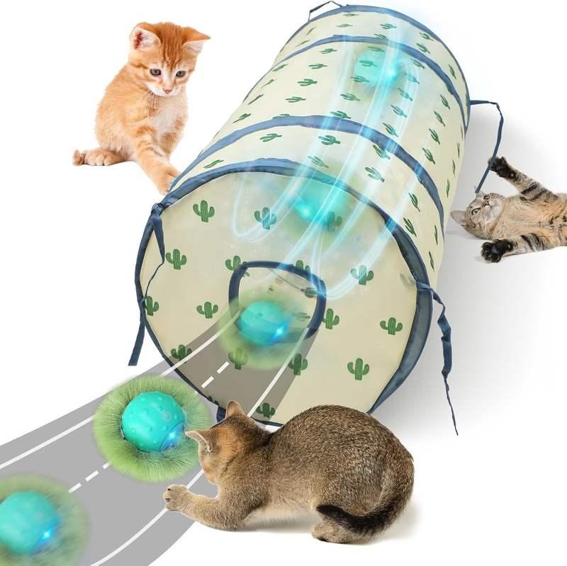 Brinquedo interativo de bola elétrica para gatos