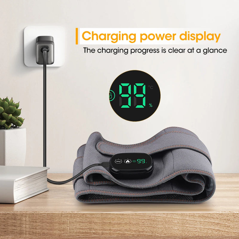 Rechargeable vibration and heating belt, view 6 - MRSLM