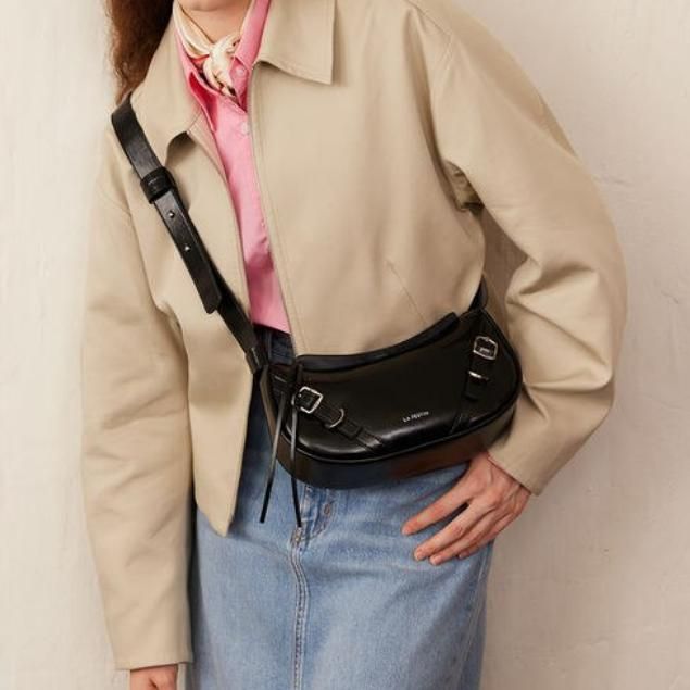 Bolsa Baguette elegante para ombro e transversal