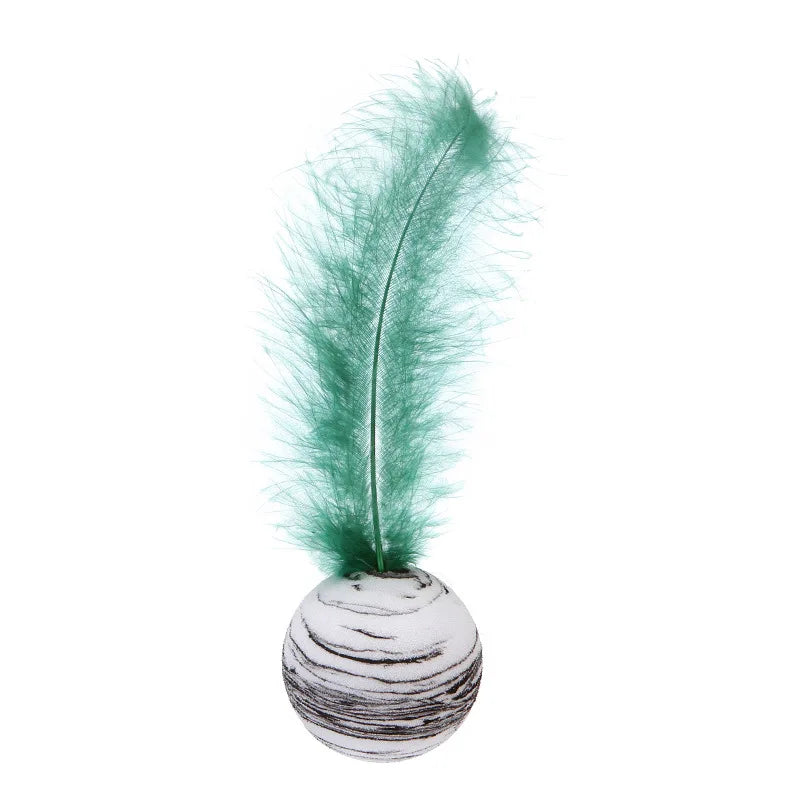 striped ball interactive cat toy, view 3 - MRSLM