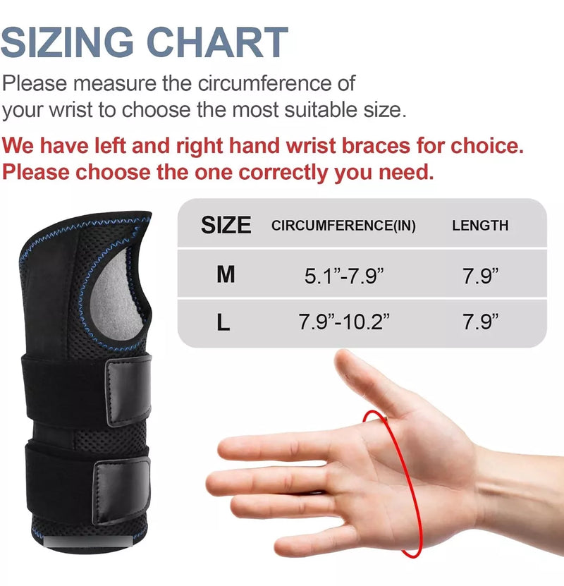 Adjustable Wrist Brace with 3 Stays