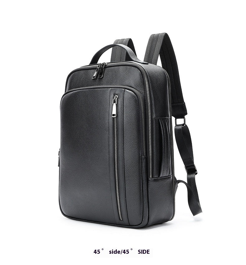 Men's leather backpack, view 6 - MRSLM