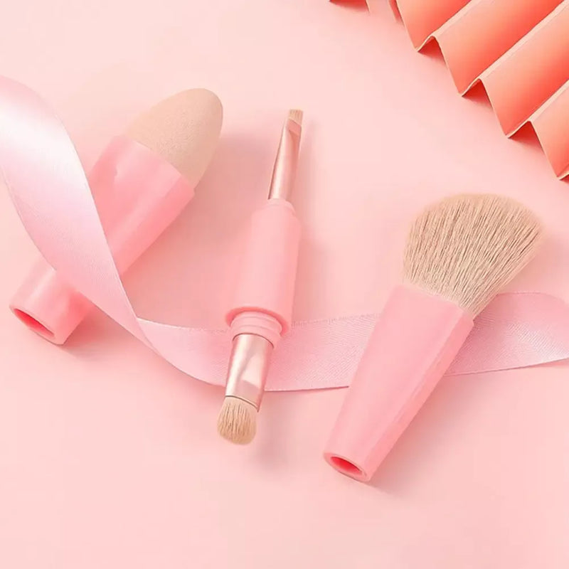 4-in-1 detachable makeup brush set, view 8 - MRSLM
