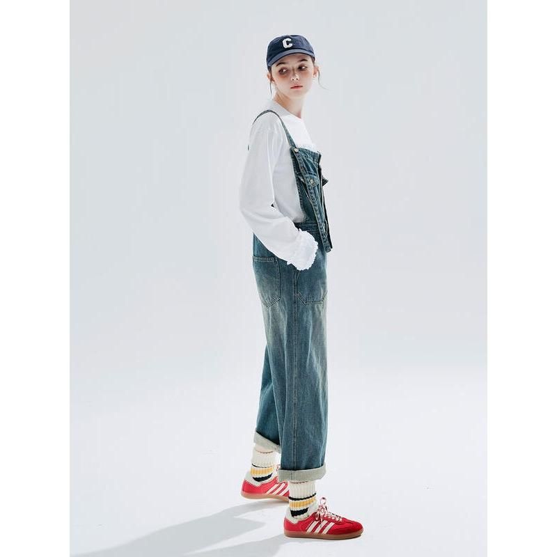 Lässige Jeans-Latzhose für Damen