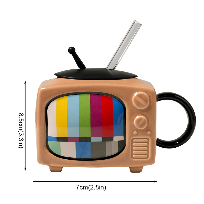 Television-shaped ceramic mug, view 11 - MRSLM