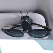 universal car visor sunglasses holder and card clip, view 3 - MRSLM