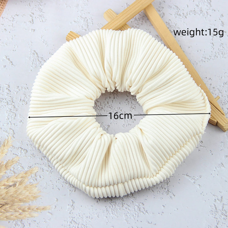 oversized pleated striped scrunchie, view 13 - MRSLM