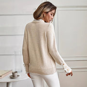 women's lace stitching sweater, view 4 - MRSLM