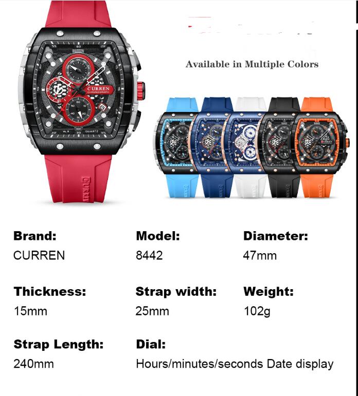 Men's Six-pin Quartz Tape Men's Watch – MRSLM