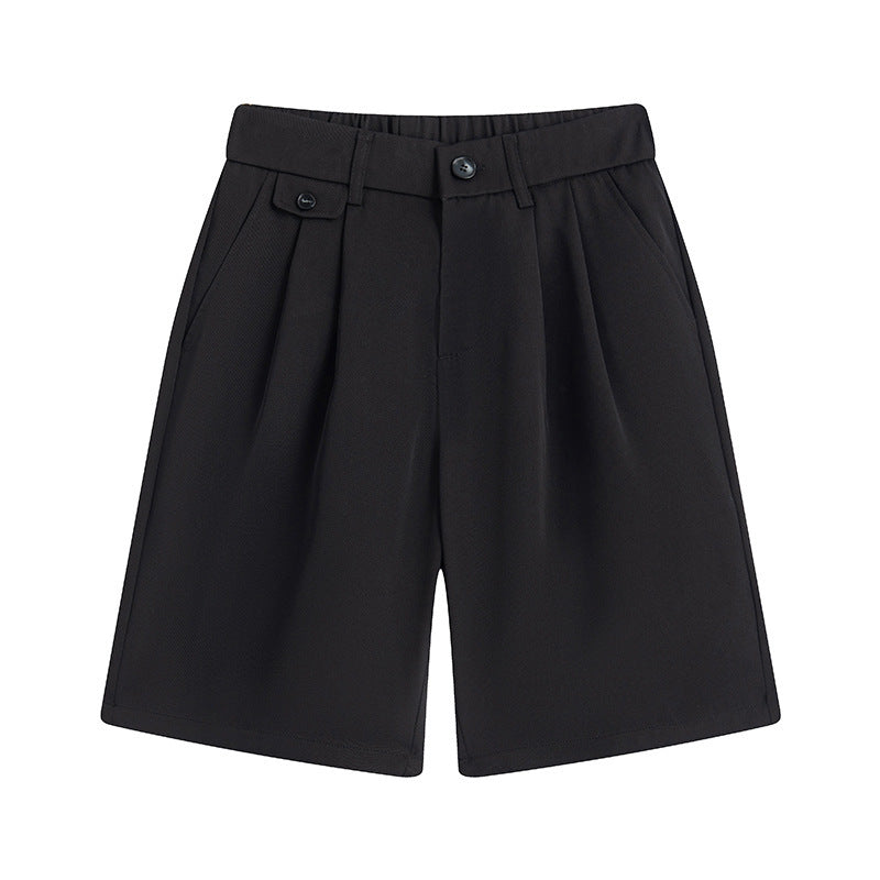 Bequeme, weiche Herren-Shorts in Unifarben, kleine Anzughose