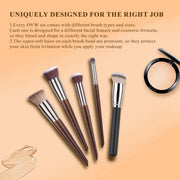 synthetic foundation and concealer brush set, view 7 - MRSLM