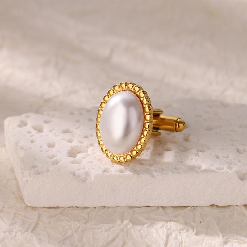 Pearl cufflinks for men - MRSLM