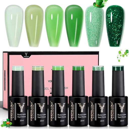eucalyptus pastel green nail polish set - MRSLM