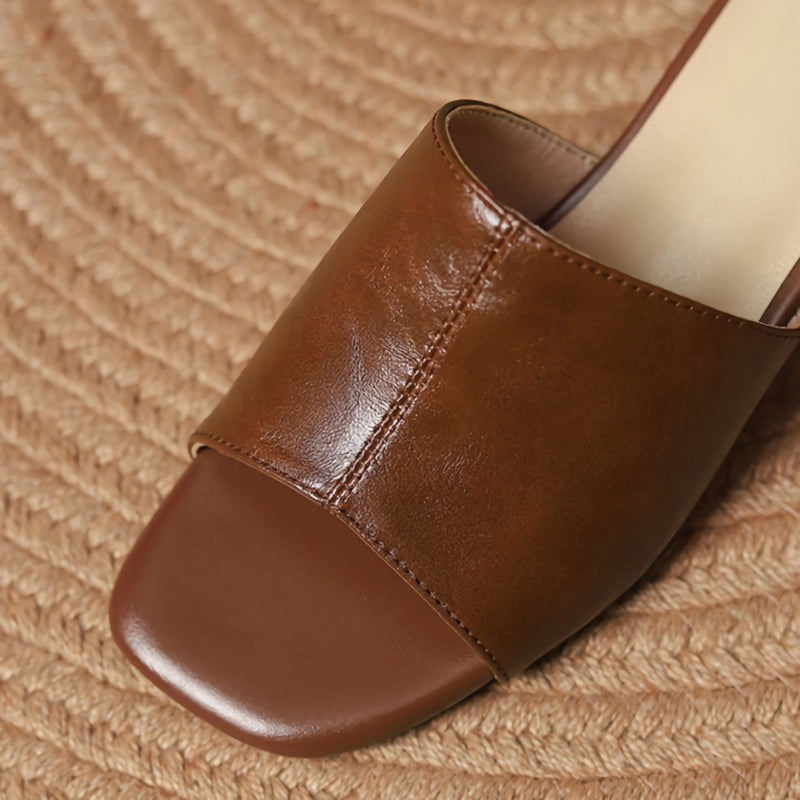 Chic Thick Heel Open Toe Sandals for Women