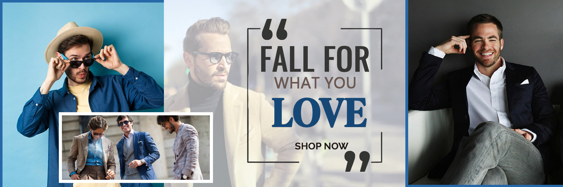 Men's clothing collection banner